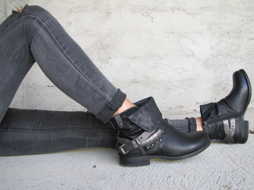 bottines-motardes