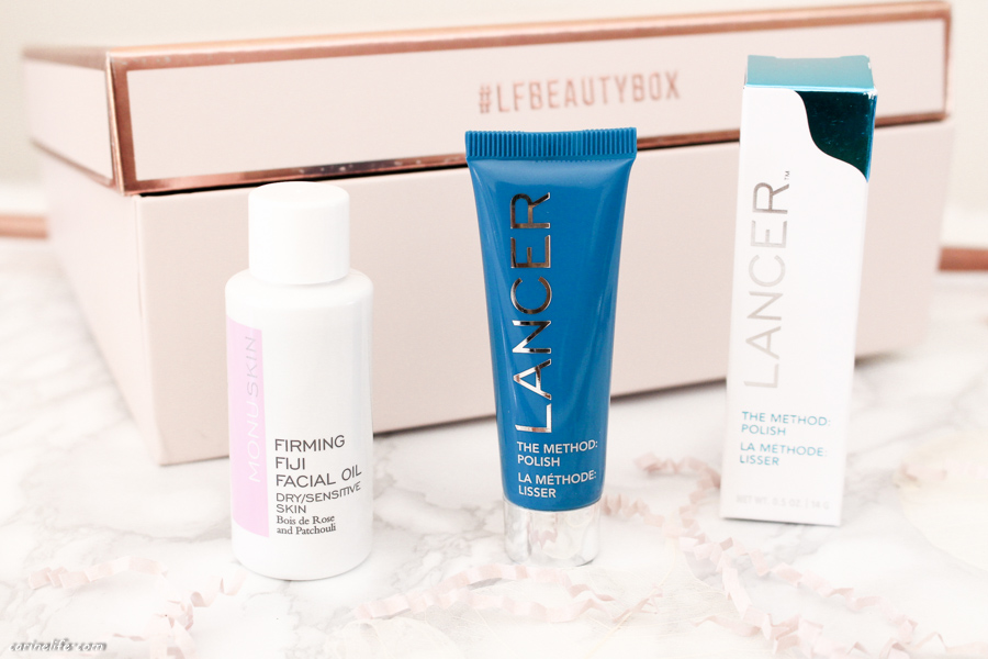 Huile figi Monu et exfoliant Lancer