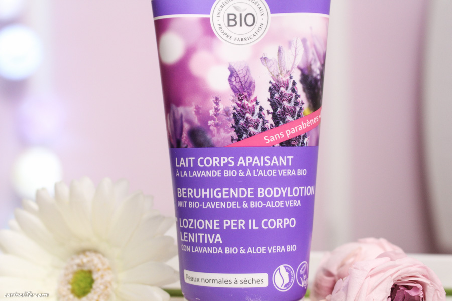 Lait pour le corps apaisant à la lavande Lavera