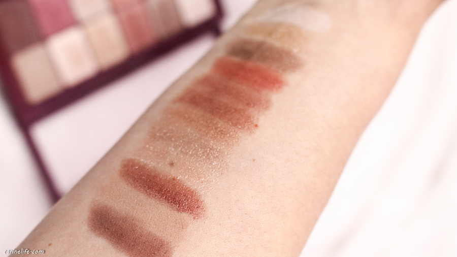 Swatch Palette maybelline the burgundy bar