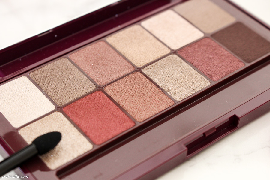 Palette maybelline the burgundy bar teintes