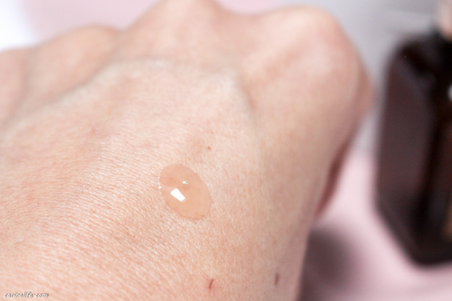 sérum advanced night repair sur la peau