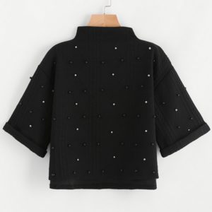 Pull texturé à perles aliexpress