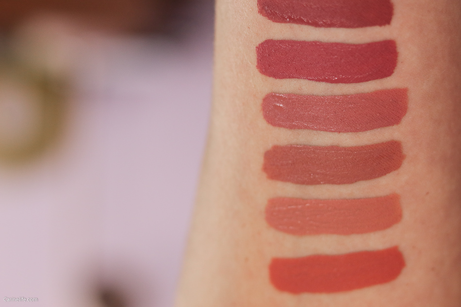 Pixi mattelast liquid lip nudes swatches