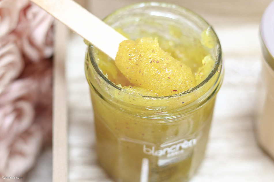 Gommage corps miel amande texture