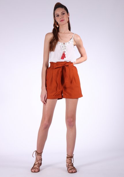 Short rouille coupe carotte