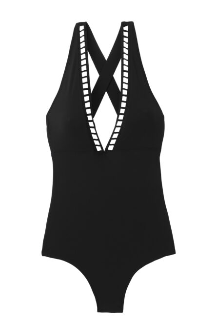 MAILLOT DE BAIN UNE PIÈCE, DÉCOLLETÉ TRAVAILLÉ 