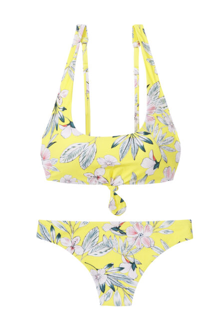 HAUT DE MAILLOT DE BAIN PUSH-UP, IMPRIMÉ FLEURI