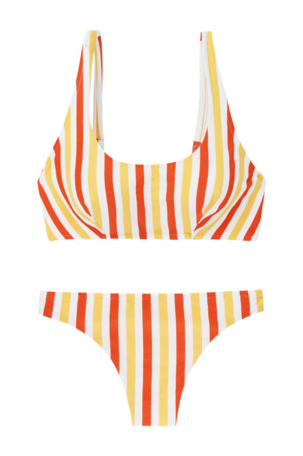 MAILLOT DE BAIN CORBEILLE, RAYÉ